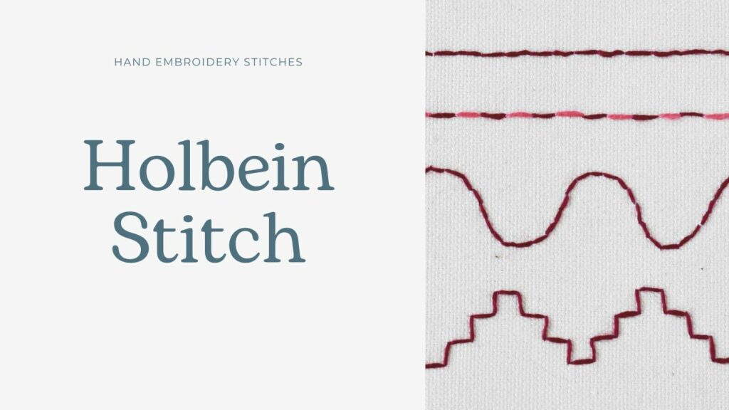 Holbeinstich Handstickerei Anleitung