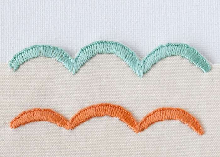 Scallop stitch
