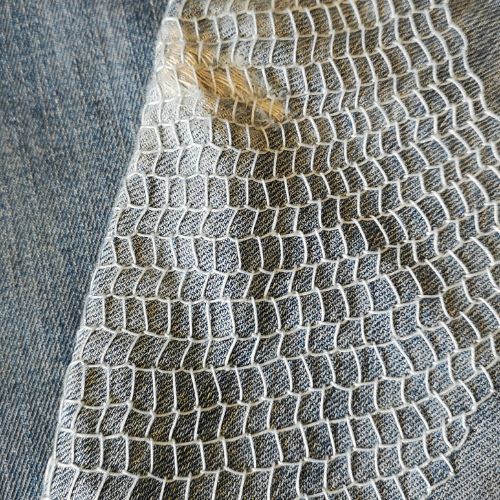 Mending with blanket stitch filling