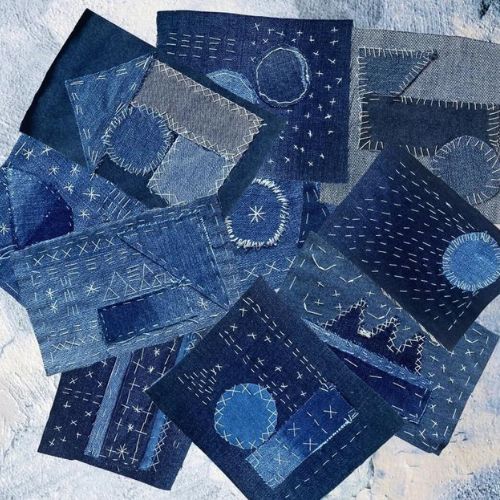 Mending and repairing clothes: Denim Patches Etsy