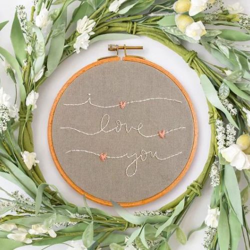 I Love You pattern on Etsy