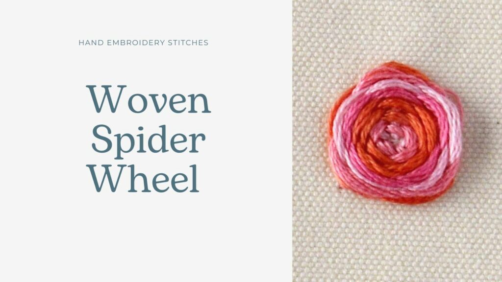 Gewebtes Spinnenrad Stich Abdeckung