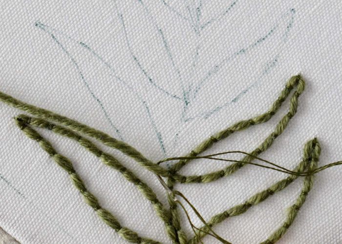 No loose yarn on the curves