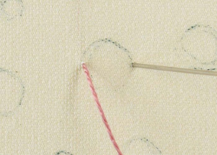 Star stitch Step 1