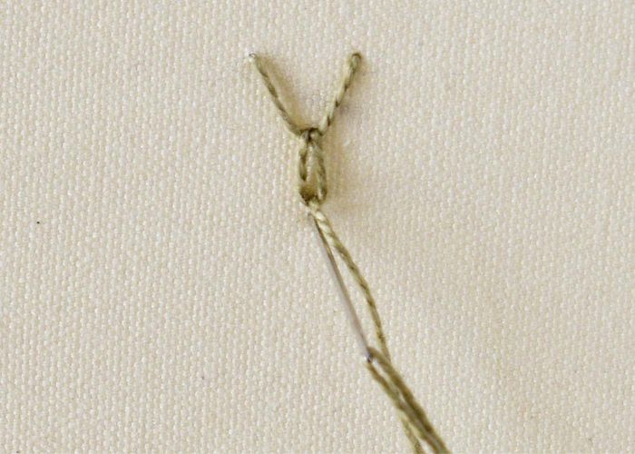 Bulls head stitch embroidery step4