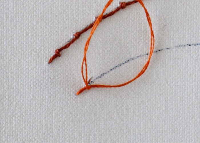 Korallenstich Schritt 2