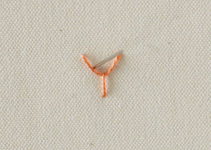 Crown Stitch embroidery Step4