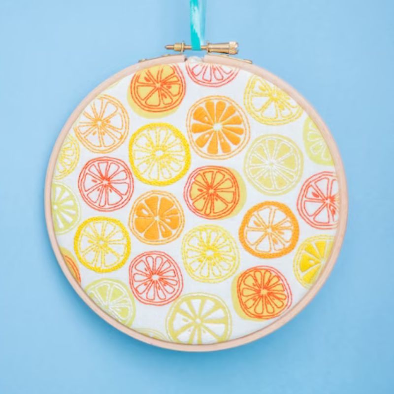Sommer Stickmuster Orangen und Zitronen - Sommer Stickset By Oh Sew Bootiful
