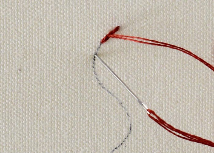Split Stitch Schritt 3