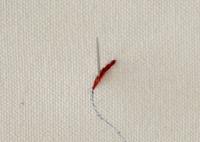 Split Stitch Schritt 4