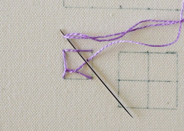 Östlicher Stich Schritt 4