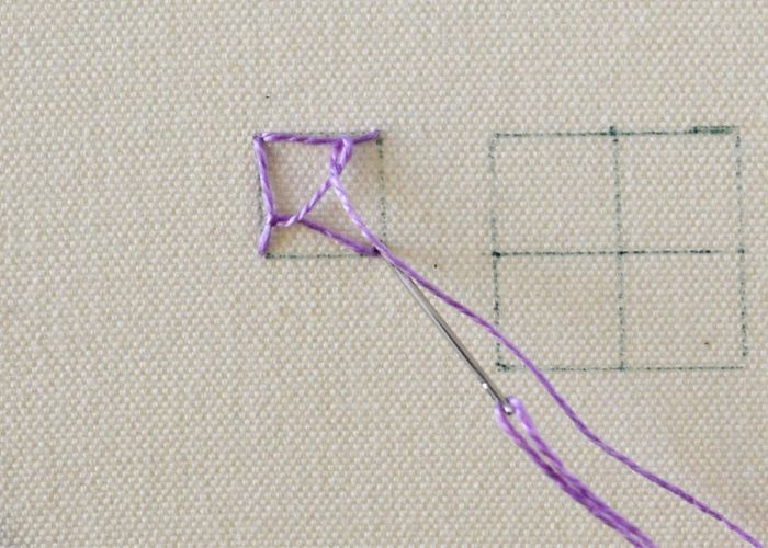Östlicher Stich Schritt 5