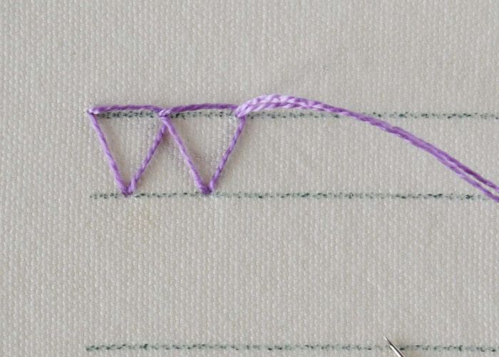 Overlockstich Schritt 3
