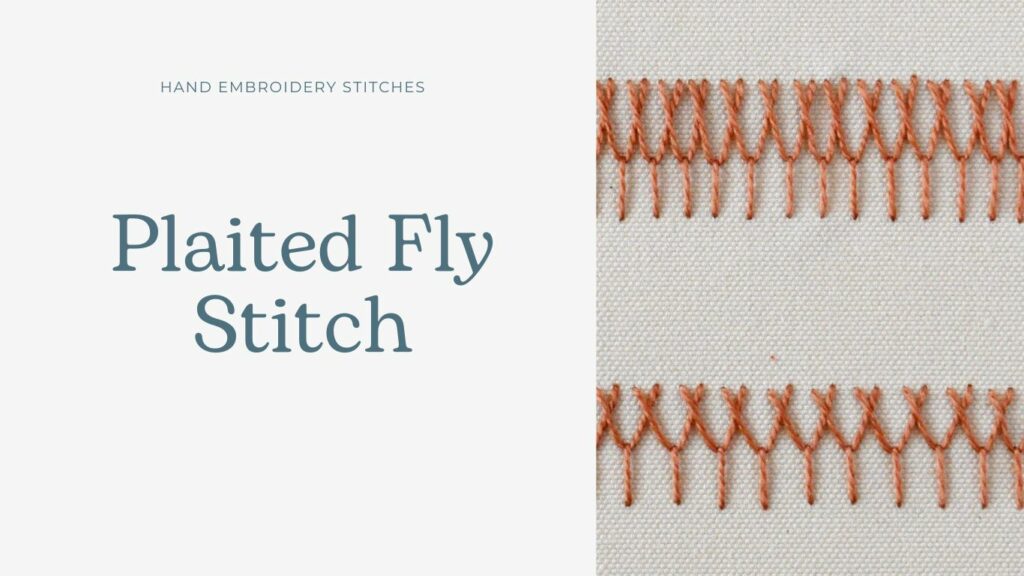 Geflochtene Fliegenstich-Stickerei
