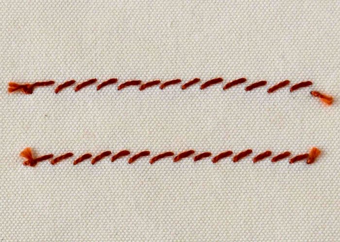 Twisted Chain Stitch Rückseite