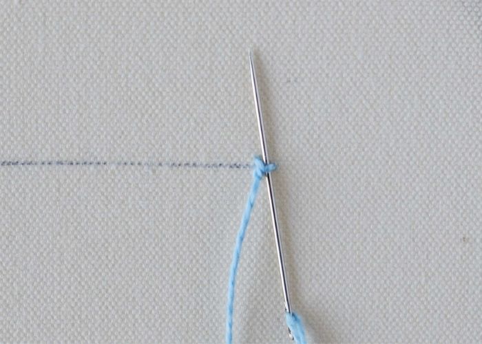 Knotted Cable Chain Stitch step 4