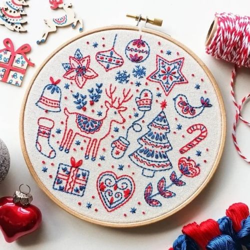 Scandi Christmas embroidery designs