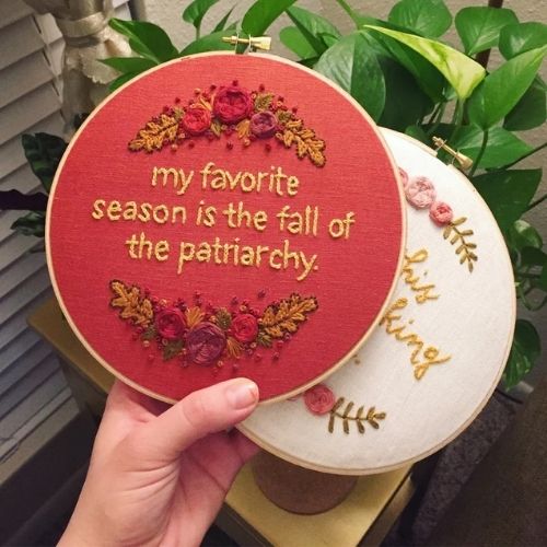 La mia stagione preferita PDF ricamo modello di StitchingSassy su Etsy