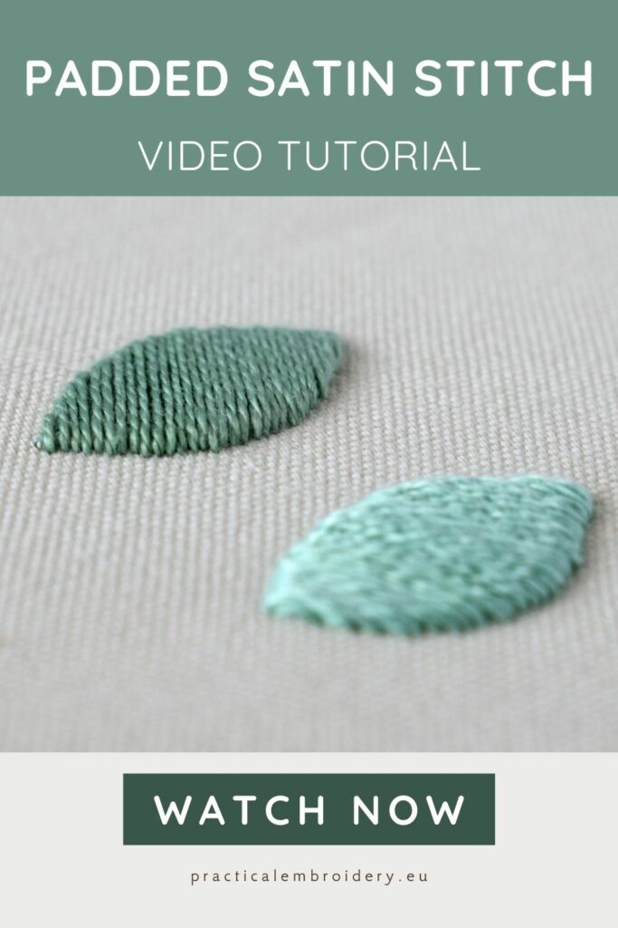 Step-by-step Padded Satin Stitch Video Tutorial