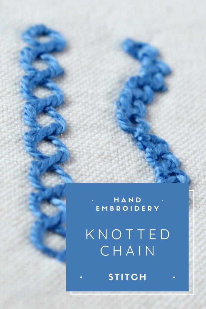 Learn Knotted Chain Stitch in Simple Steps