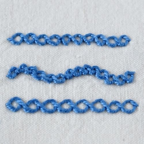 Knotted Chain Stitch Small