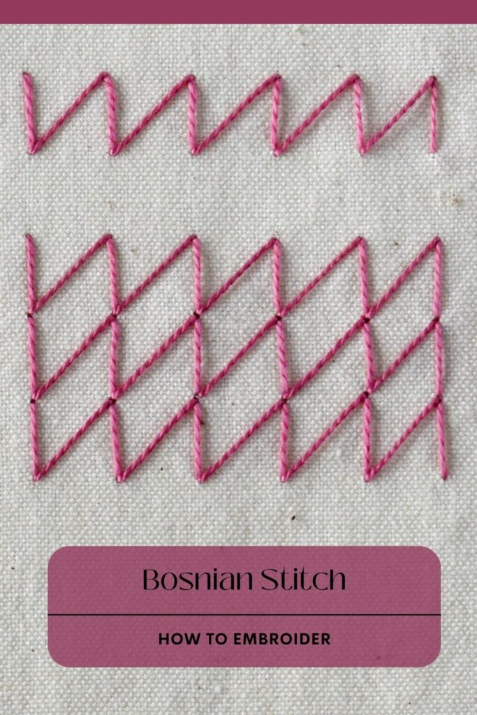 Bosnian stitch -  Geometric Filling with Folk Roots