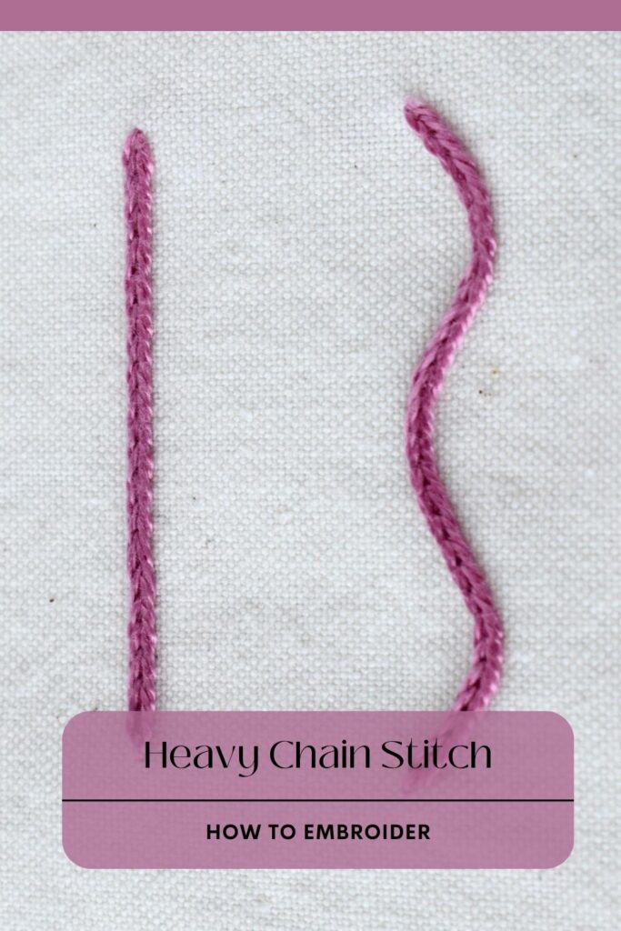 Heavy Chain Stitch: bold & beautiful!