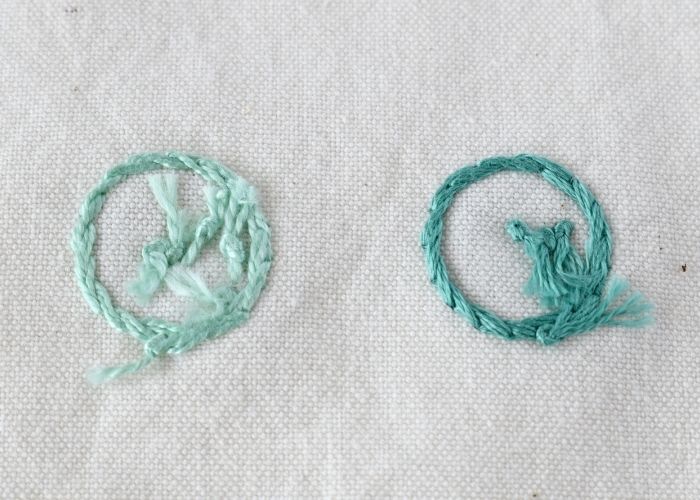 Spiral Trellis Stitch reverse side image