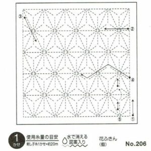 Olympus sashiko pre-printed wash-away pattern sampler - 